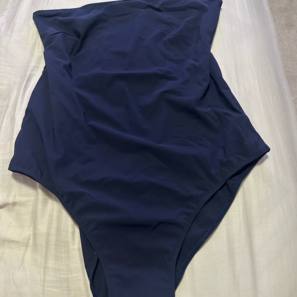 Zara Navy Blue One-Piece Bodysuit